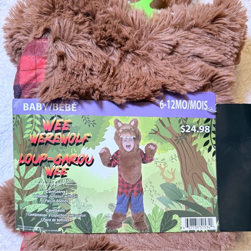 Wee Werewolf Baby Costume - Picture 2 of 9